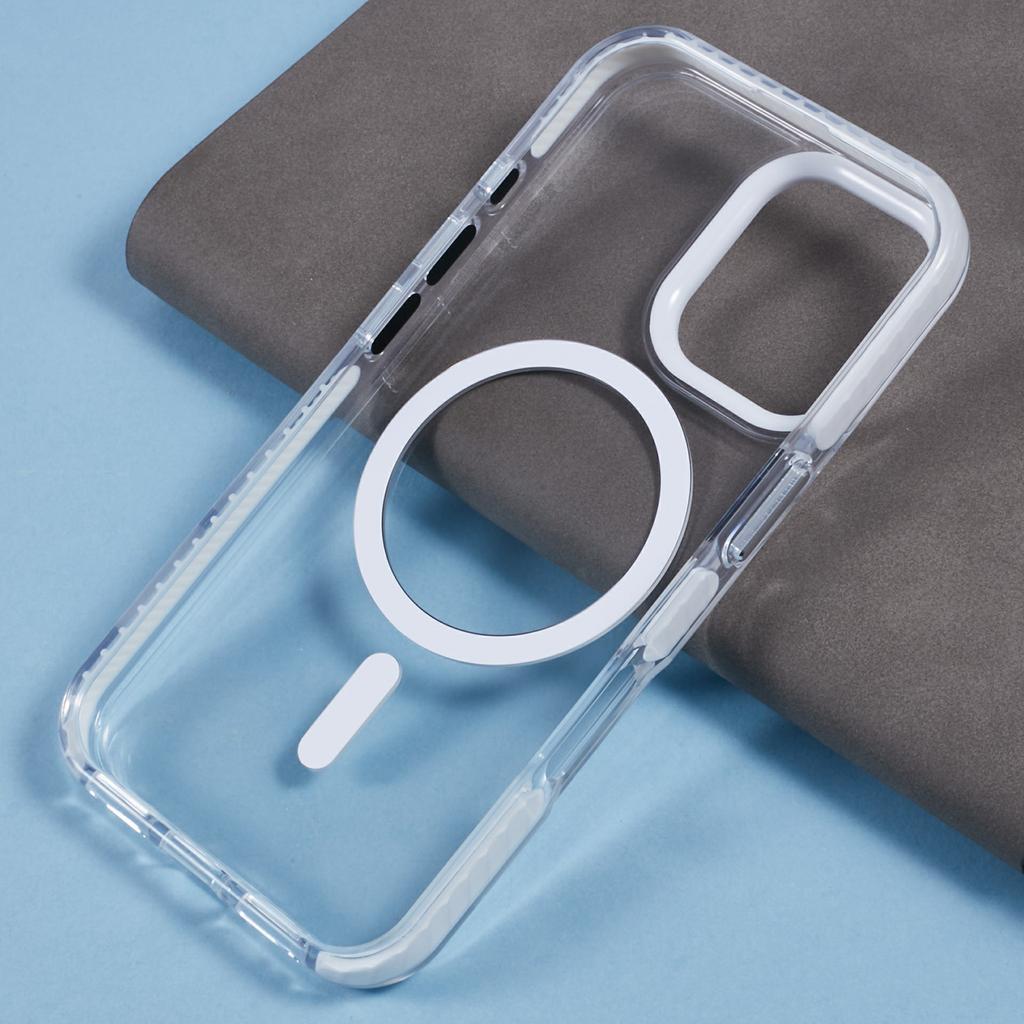 For iPhone 16 Plus Clear Case Compatible with MagSafe TPU+PC Back Cover