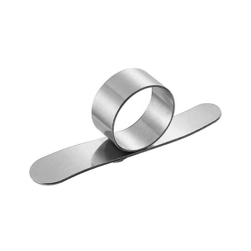 Stainless Steel Finger Ring Orange Peeler - 10 Pack