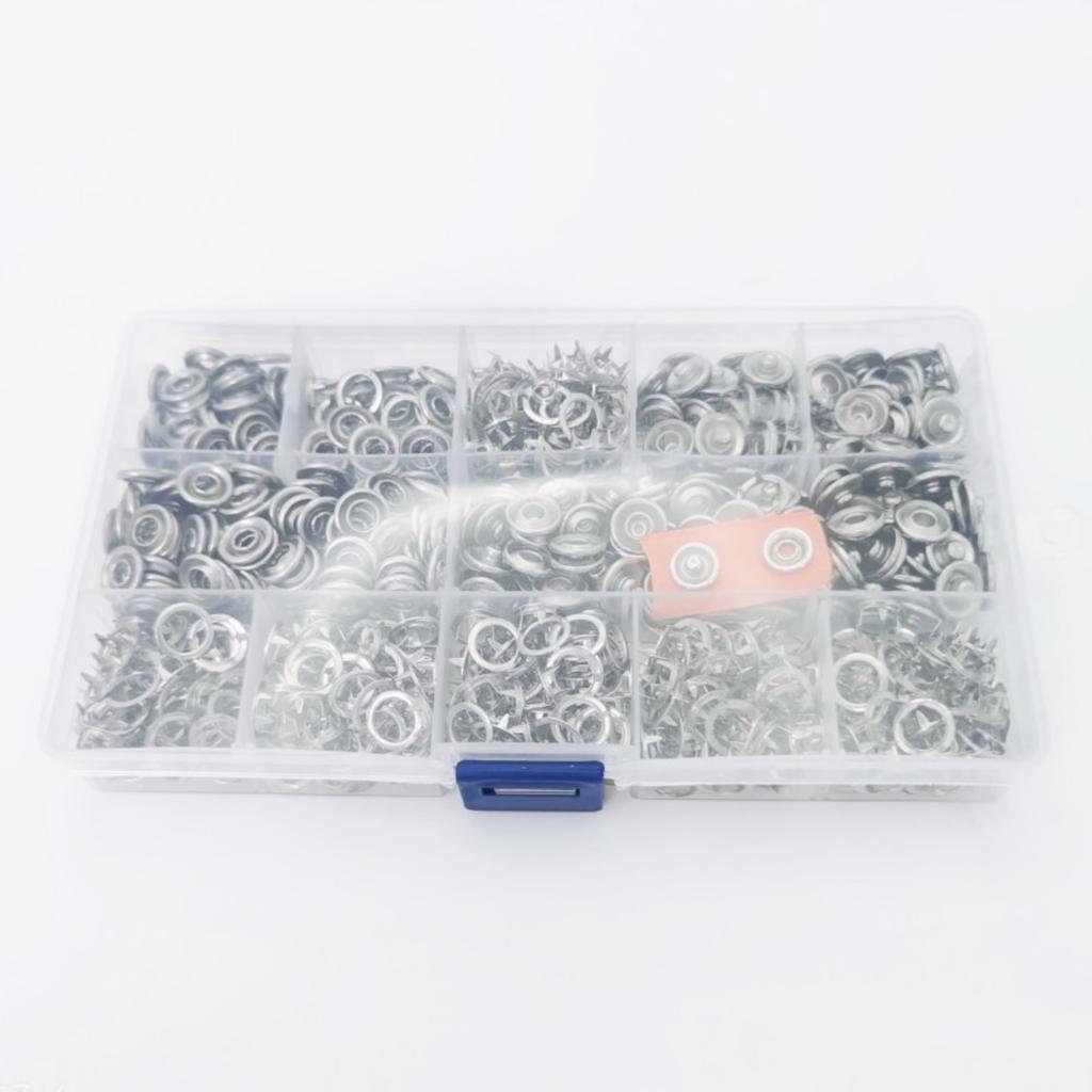 200set 11mm Metal Snap Button Fasteners With Tool Plier For Clothing Shoes Bags Craft Projects Garments And Accessories