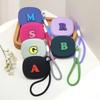 Letter Storage Bag Silicone Coin Purse Wallet with Lanyard Portable Data Cable Earphone Organizer Key Pouch Waterproof Wallets