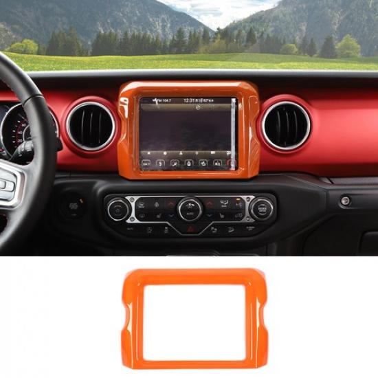 Orange Full Set Center Console Cover Trim Set For Jeep Wrangler JL Gladiator 18+