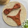 Bandeau Noué Bikini Brésilien Taille Haute Maillot de Bain Femme Maillot de Bain Deux-pièces Ensemble Bikini Maillot de Bain Maillot de Bain Swim