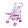 Toy Stroller for Dolls Double Row Wheels Folding Coordination Push Cart