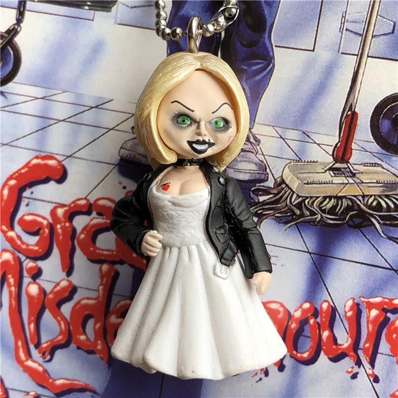 Figura Anime Bambola Fantasma PVC Action Figures Bambole Portachiavi Decorazione Desktop Modello Ciondoli Regalo Perfetto per Halloween Festival