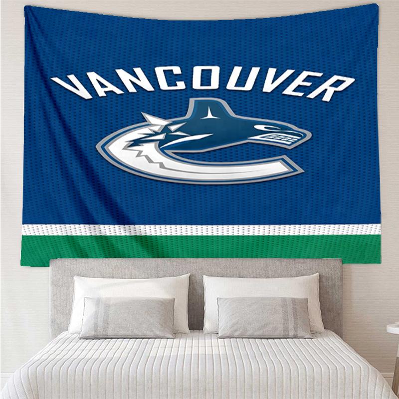 Hockey Team Vancouver-Canucks Tapestry, Unique Design Tapestry, Wall Decor for Bedroom,Livingroom, Playroom,Heartwarming Fan Holiday Gifts