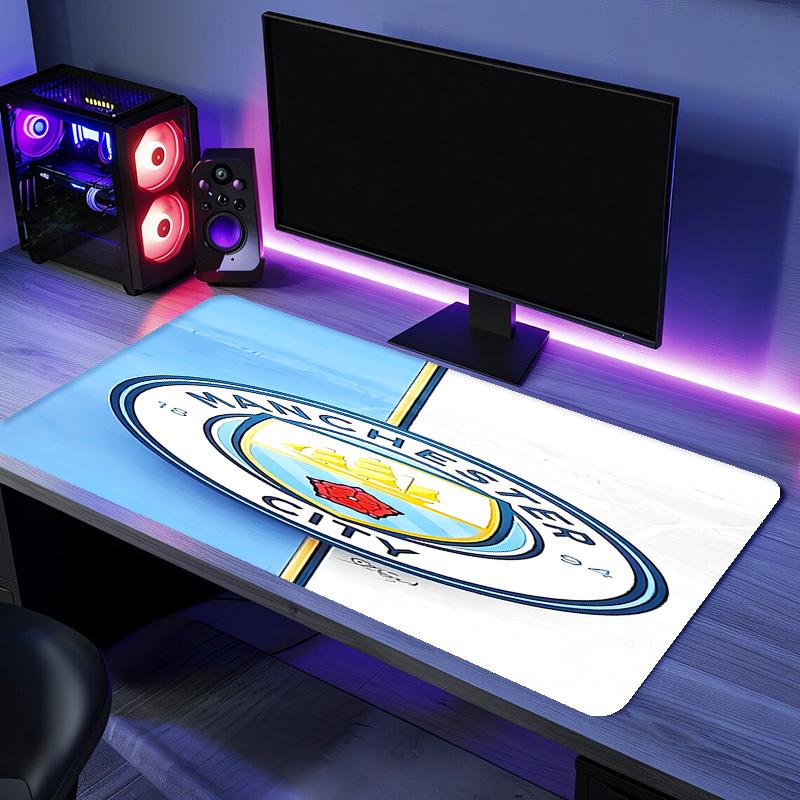 Manchester City Football Club Mauspads - Rutschfeste Gummibasis, Glatte Oberfläche für Arbeit, Gaming, Büro und Zuhause, Schreibtisch-Mauspad