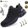 Work Sneakers Men Steel Toe Shoes Safety Breathable Shoes Puncture-Proof Boots Fashion Indestructible Non-Slip Roofing Shoes