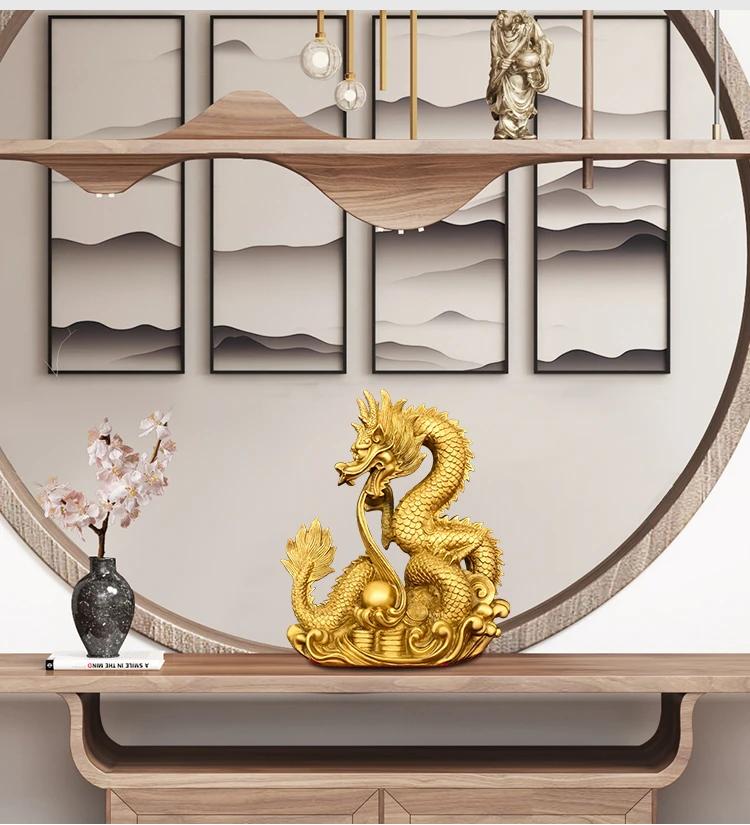 Lucky Dragon Ornaments Auspicious Dragon Play Beads Twelve Zodiac Home Decor Gifts