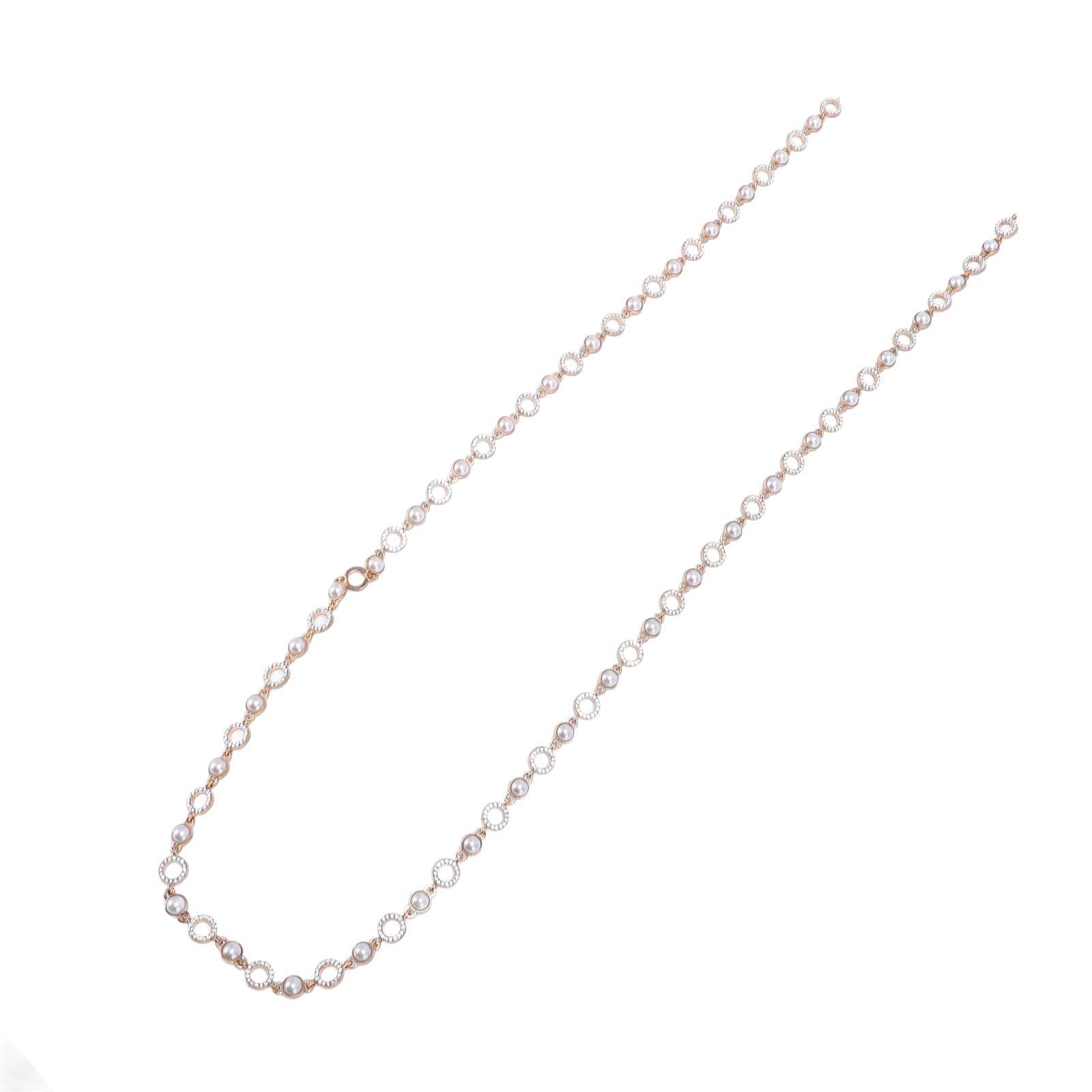 

Стразовая цепочка отделка жемчуг спейсер круг колье плечевой ремень поясная цепочка аксессуары для одежды