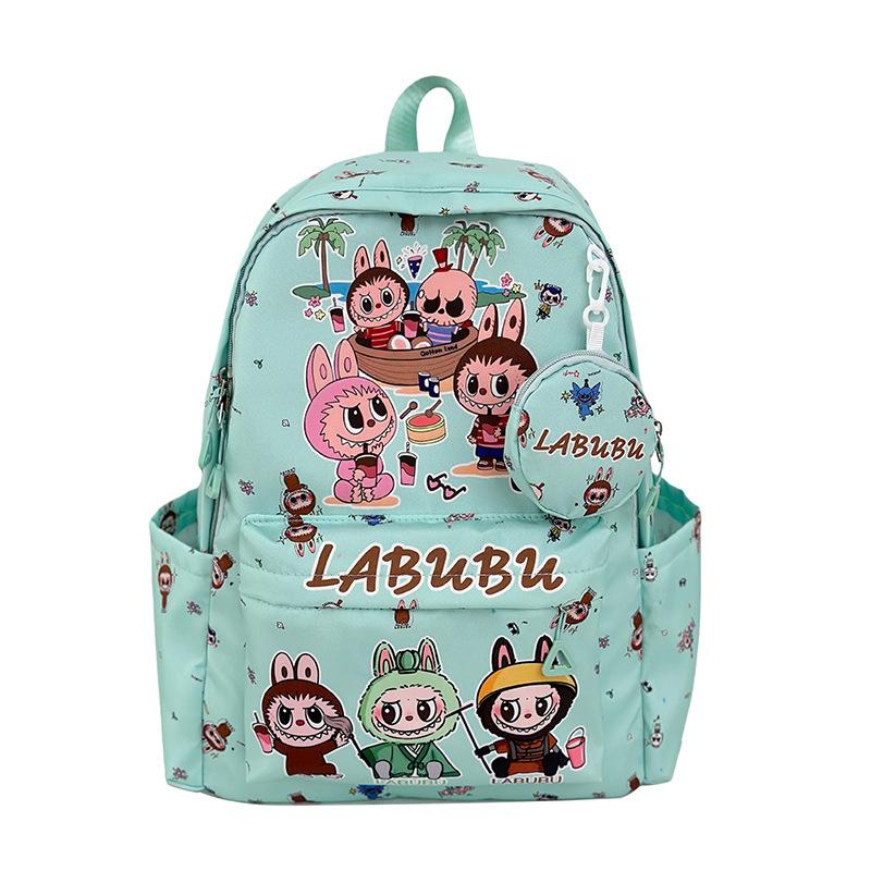 Schoolbag1011 new cartoon printed backpack childlike girl heart student large capacity class storage bag casual backpack