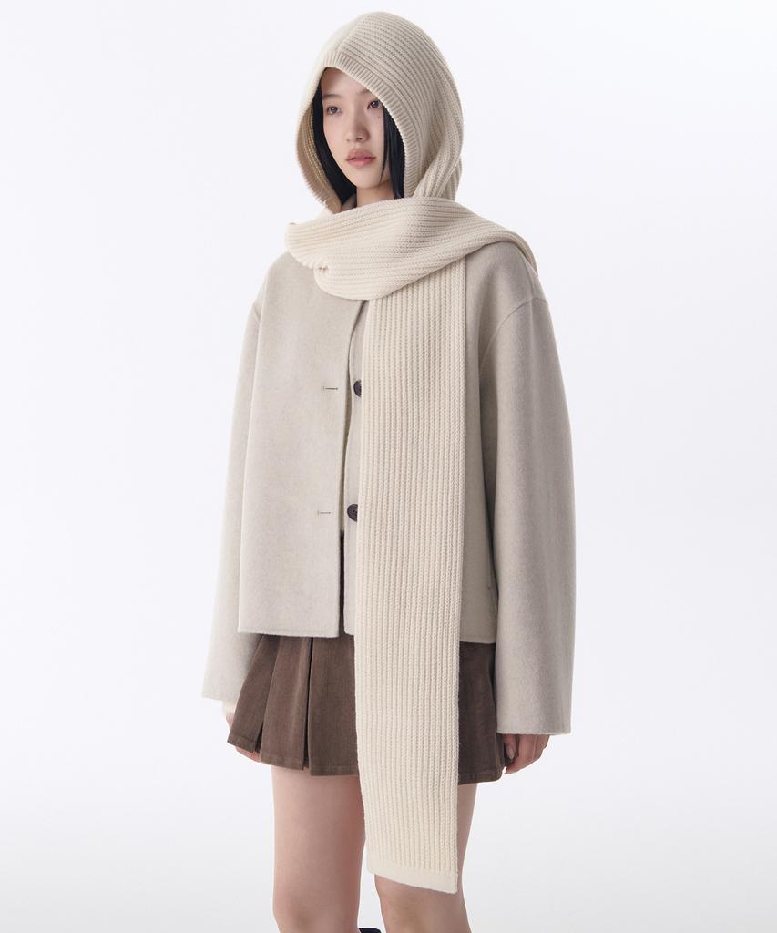 MUSINSA STANDARD WOMAN Women'S Scarf Balaclava [Cream]