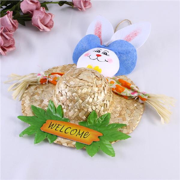 Easter Hat Straw Hat Bunny Decor Party 