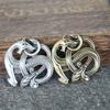 1Pcs Norse Dragon Legendry Sweden Scandinavian Viking Brooches Knots Jewelry Vintage Brochers For Women Men