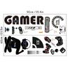 Level Up Gamer Zone Cartoon Gaming Theme Wall Decals Puzzle Game Character Cool Boy Vinyl Stickers Home Decoration For Kids Room
