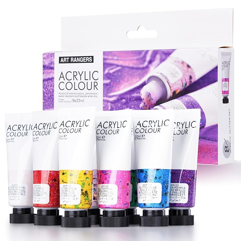 

acrylic paint Shining 8 color set acrylic gouache tubular durability quick drying waterproof handmade easy Wood/Egg/Pottery/Fabric paint children s