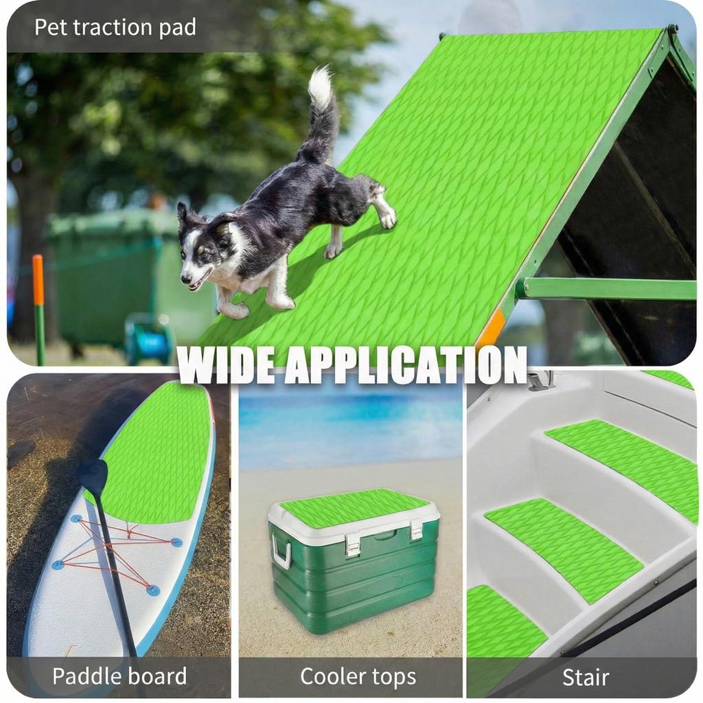 2400x550x5mm EVA Boat Decking Sheet Diamond Non-Slip Marine Flooring Mat Jet Ski SUP Traction Pad Self-Adhesive Boat Deck Sheet