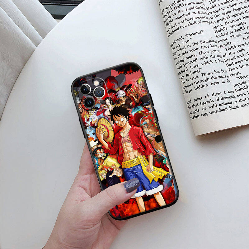 MH114 One Piece Cortoon Phone Shell Case for iPhone 7 8 11 12 13 14 15 16 17 16E XS Pro Max XR X SE Air