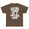 Living Proof Of A Loving God Back Print Tshirt Sassy Jesus Church Tshirt Religious Unisex Christian Bible Verse Tee Shirt Top