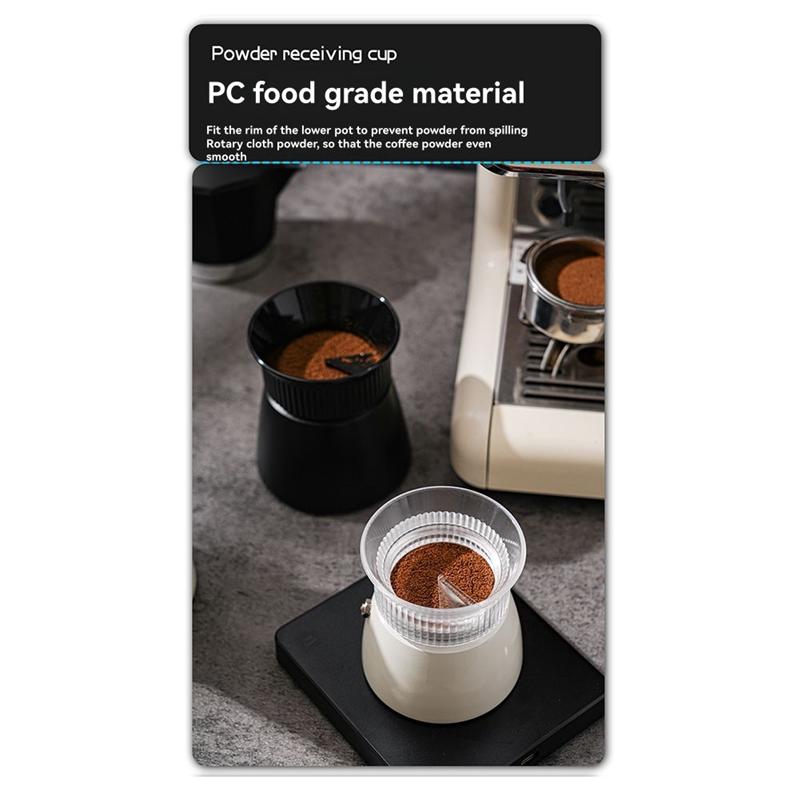 

A60Z Top Coffee Tamper For Moka Pot Rotary Powder Dosing Ring Coffee Distributor Leveler NONE