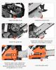 VEVOR 40 cc Gas Chainsaw, 14 inch Gas Powered Chainsaw, 1.8 HP Power Chain Saw with Non-Slip Handle, Gas-Powered Chainsaws with Dual Fuel Tanks