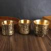Brass Tea Cups Tea Mug Chinese Antique Bar Drinkware Ancient Teacup For Drink Tea Coffee Tabletop Home Office Decor