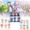 A Life In Different World From Zero Characters Toys Model Gift 6pcs Decoration