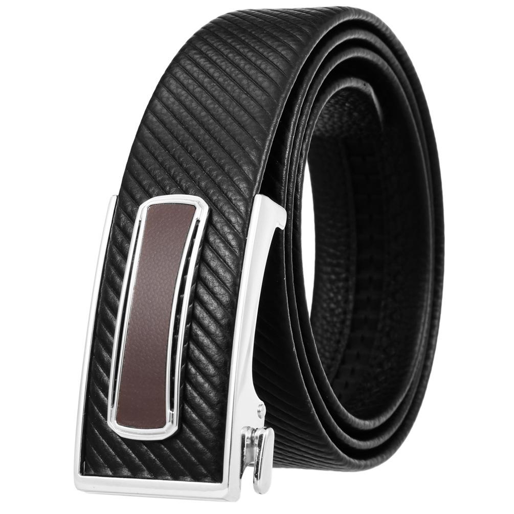 Ceinture tendance en cuir de vachette pleine fleur, boucle intérieure ceinture homme Ly36-23018-5