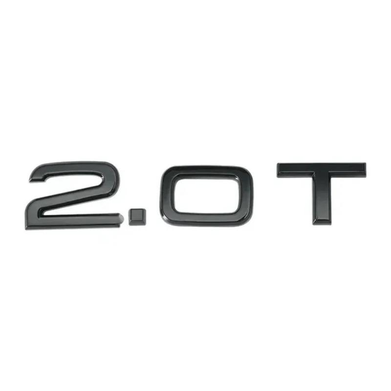 1.8T 2.0T 3.0T V6T V8T ABS badge stickers car rear trunk displacement decoration label
