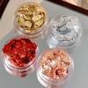 Rose Gold Silver Irregular Foil Paper Fragments Nail Art Sequin Sticker Glitter Diy Manicure Uv Gel Polish Nail Decoration Tools