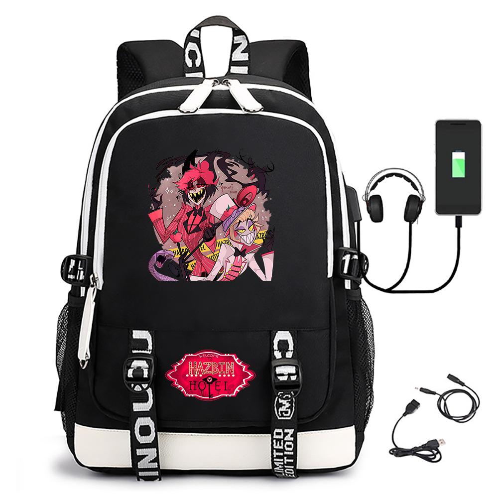 Hazbin Hotel Anime Cosplay Rugzak Studenten Schooltas Cartoon Boekentas Laptop Reizen Rugzak Buiten Kinderen Cadeaus