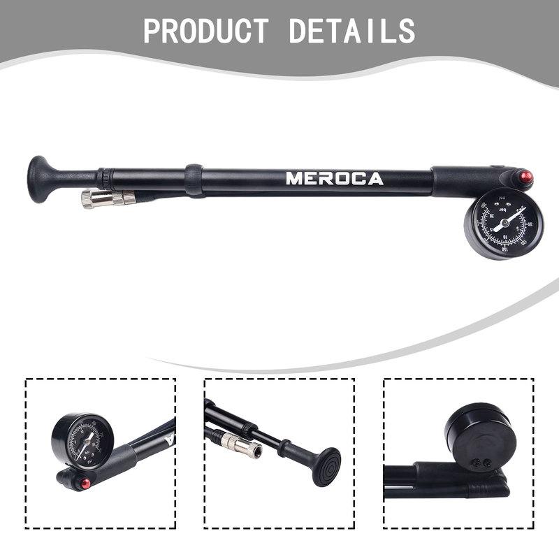 Mtb Pump 300psi Air Pressure For Front Fork Shock Absorber Pump Rear Bladder Portable Bicycle High-Pressure Air Pump
