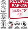 1pc 12"x18" SmartSign Custom Reserved Parking Sign | USA-Made 63 Mil Laminated Rustproof Aluminum | Add Logo/Text, Reflective Op