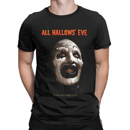 The Clown Drawing Art horror movies terrifier slasher film scary scream movie Novelty T-Shirts Cotton Graphic Printed Clothing