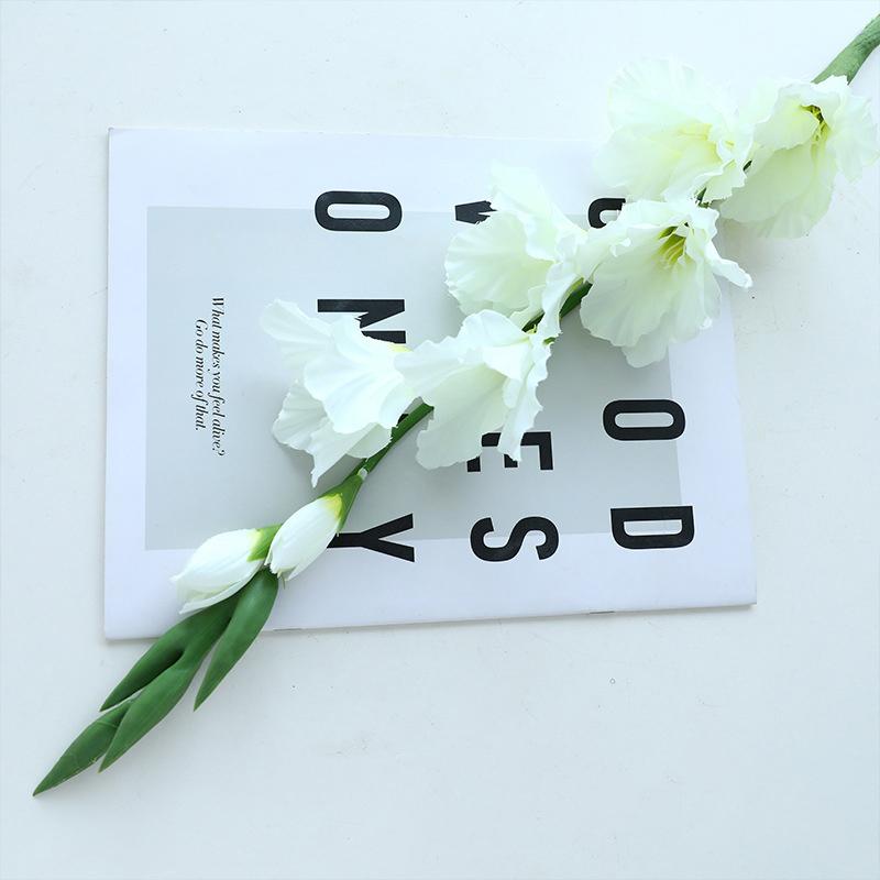 High-End European Style 8-Head Large Gladiolus Artificial Flowers Home Living Room Decoration Wedding Flowers Artificial Flowers