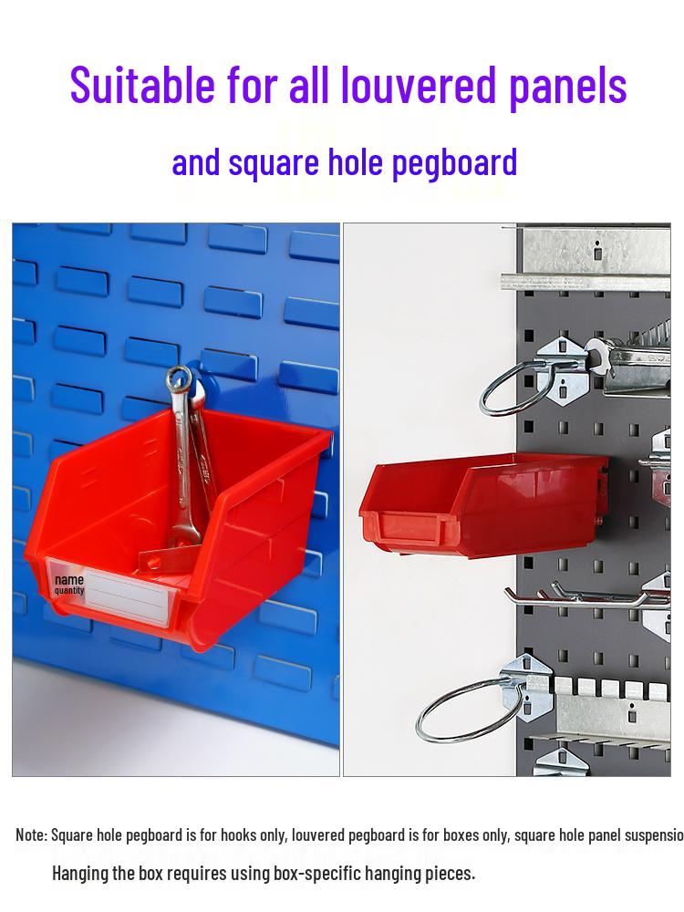 Back-Mounted Plastic Storage Box for Screws and Accessories