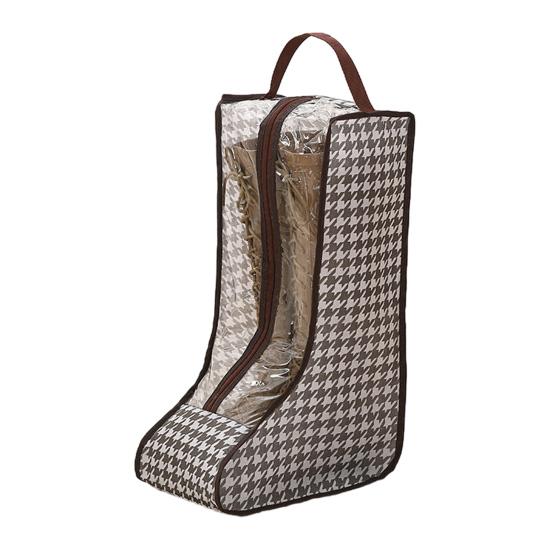 Stiefel-Aufbewahrungstasche Staubdichter Stehender Schuh-Organizer Tragbare Stiefel-Schutzhülle mit Transparentem Fenster Griff für Kurze Hohe Stiefel