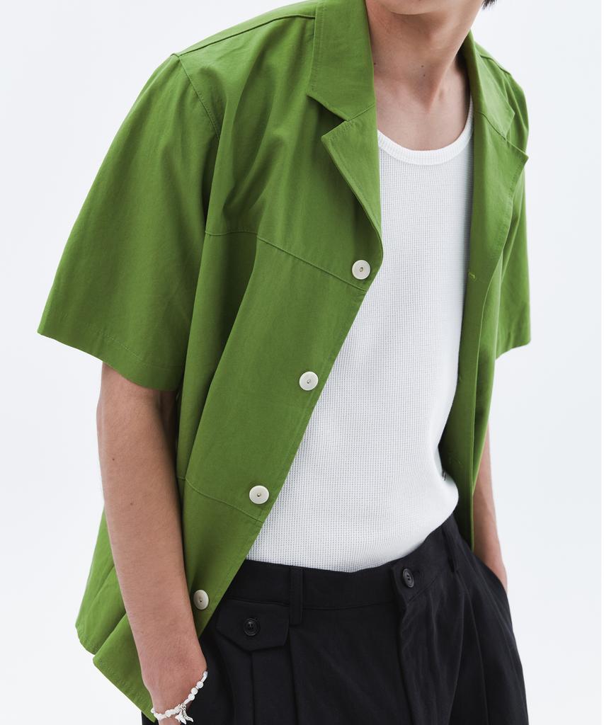 TRIP LE SENS Welt Pocket Cotton Half Shirt_Black