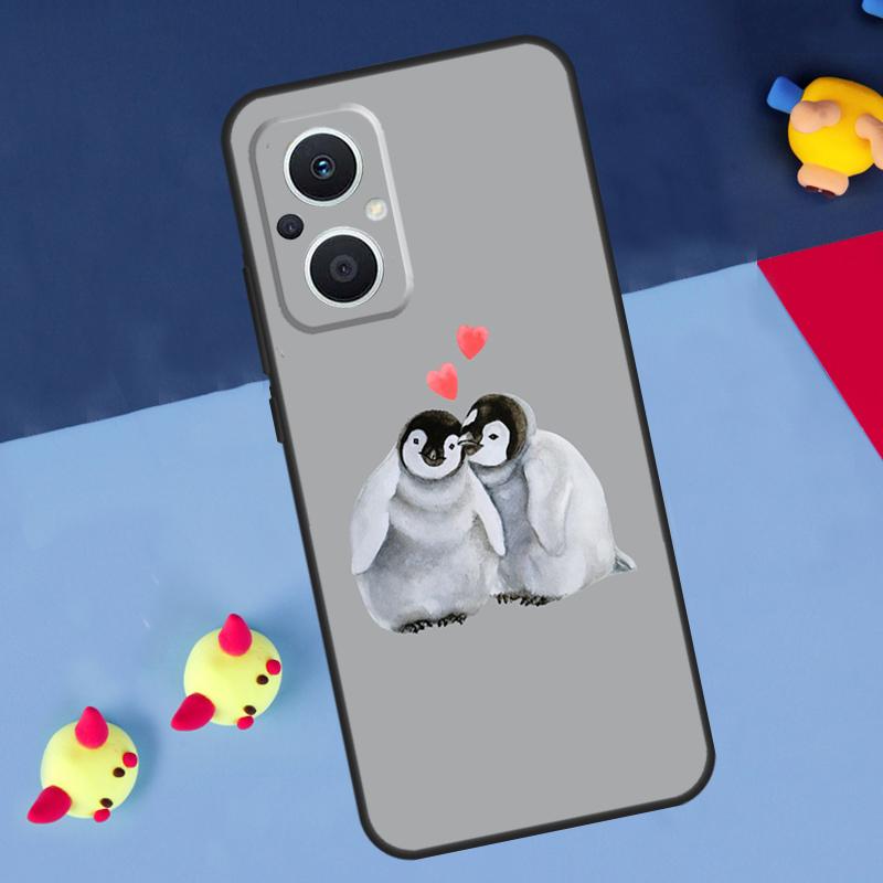 Cartoon-Pinguin für OPPO Reno 14F 13F 12F 11F 10 11 12 13 14 Pro 8T 7 8 Lite OPPO Find X6 X5 X8 X9 Pro Hülle