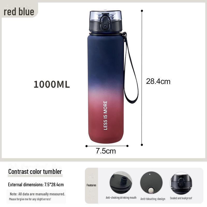 

Стильная вместительная кружка для воды для всех — новый портативный пластиковый дизайн для лета 2022 года