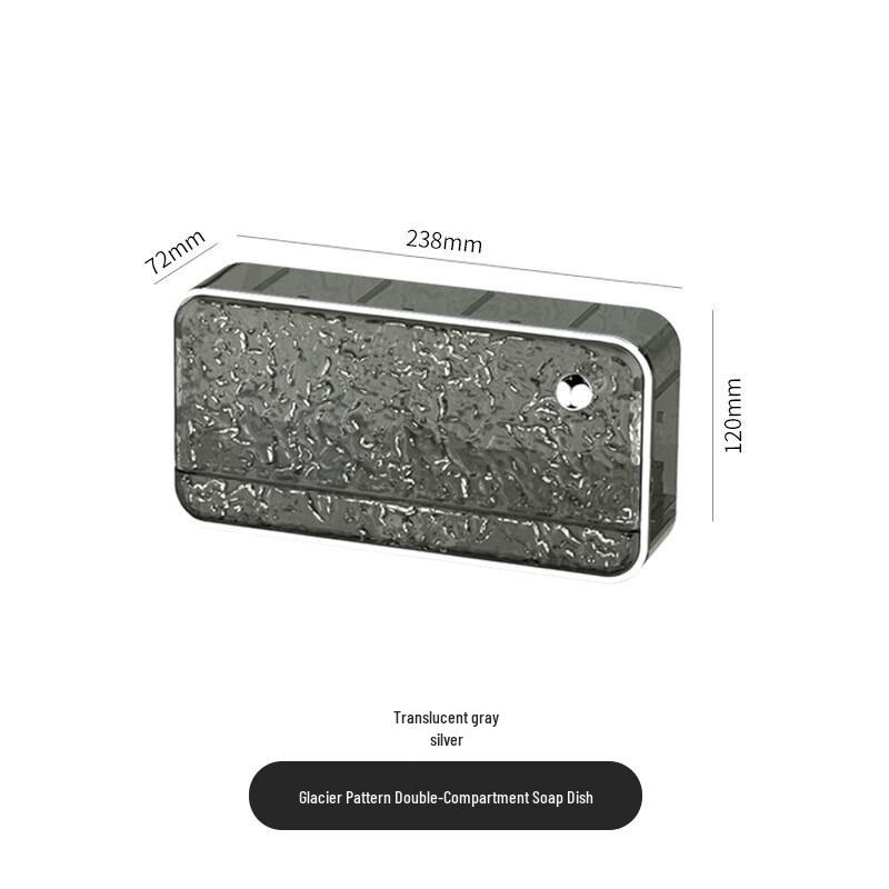 Bathroom Draining Soap Dish with Flip Lid