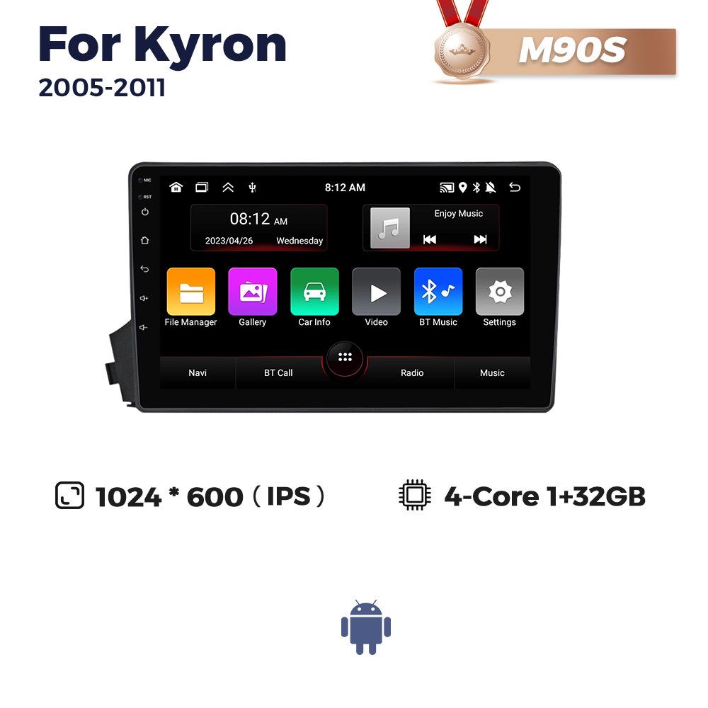 

Совместим с SsangYong Kyron 2005-2011: Автомобильная навигация с беспроводным CarPlay