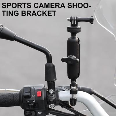 Supporto per Fotocamera da Moto/Bicicletta in Lega di Alluminio con Maniglia a Rilascio Rapido Adattatore per Manubrio per Supporto Fotocamere 12/11/ X4 con Blocco Rapido