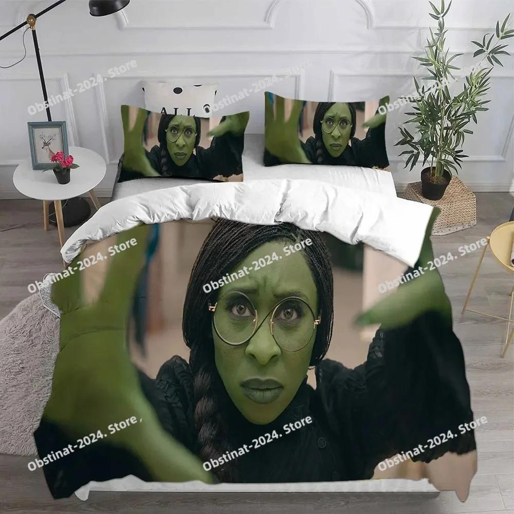 Movie Wicked Witch Bedding Set Printed Bed Set With Pillowcase Duvet Cover Soft Single Double Queen Super King Size Bed Linen