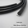 Silicone Round Bar Sealing Strip - Waterproof, Dustproof, High/Low Temperature Resistant, Wear-Resistant, Anti-Aging (White, Black, Red)