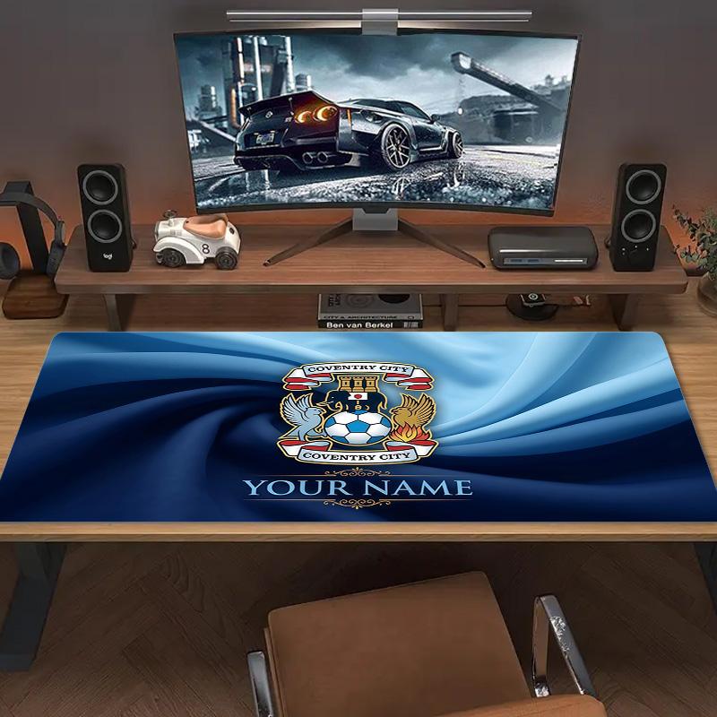 Coventry City Football Club Print Cushion Non-slip Laptop Tablet Big Mousepad XXL Mat Mini PC Playmat With Lock edge
