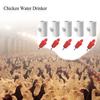 Reliable and Efficient Chicken Waterer, 5 Pack of Poultry Drinking Nipples with Schedule 40 PVC Fittings, No Leaks or Drips
