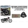 For Royal Enfield "New Classic 350 Black Gloss Left Side Panel With Sticker"