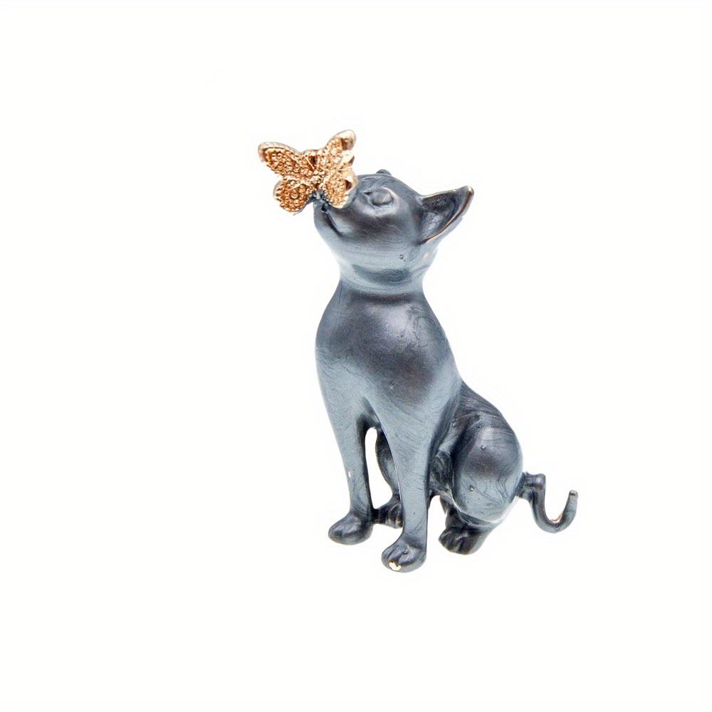 SKEDS Women Men Fashion Creative Exquisite Cute Cat Crystal Pin Lovely Kitten Rhinestone Delicate Kitten Enamel Brooch Badges