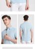 [Cool/Breathable] Langdeng Men's Short Sleeved Collar T-shirt New Summer Casual Business Solid Color Polo Shirt