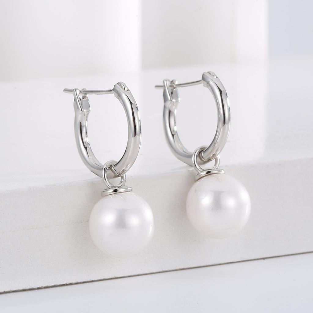 Retro Perlenohrclips ohne Ohrlöcher, High-End Nischenohrringe, Herbst- und Winterohrringe, vielseitig einsetzbare Ohrstecker, modisch